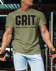 134. Grit Funny Motivational Workout Gym T-Shirt for Men