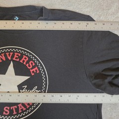 Converse Chuck Taylor All Star Shirt Mens Large L Black Graphic Logo Tee