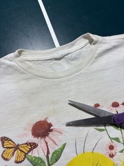 Vintage 90s Looney Tunes Tweety Bird T Shirt XL White Double Sided Flowers