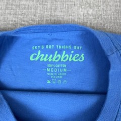 Chubbies Shirt Mens Medium Blue Pineapple Pocket Graphic Tee Tagless Cotton