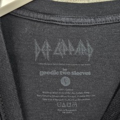 Def Leppard Pyromania T-Shirt Men’s Black Large 1983 Tour Graphic Cotton Retro
