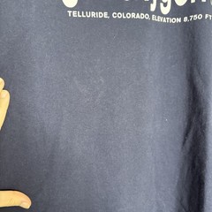 Vintage 2000s Y2K Got Oxygen Telluride Colorado Navy Blue Anvil T-Shirt Size XL