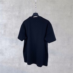 Louis Vuitton LV Embroidery Logo Damier Cotton Pique T-Shirt Blue Size M