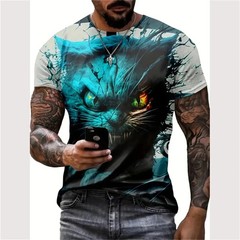 New Summer Men Vintage T-Shirt 3D Printed Funny Graphic Tops Tees Male T shirts