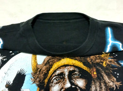 Vintage American Thunder T-Shirt XL Native Chief 1991 Great Condition AOP USA