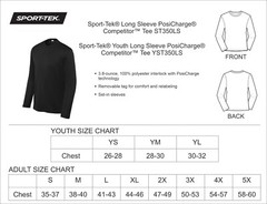 Sport-Tek® Long Sleeve PosiCharge® Competitor™ Tee – ST350LS