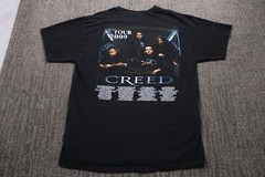 Creed 2009 Tour Y2K T-Shirt Black Double-sided Rock Music Adult Large