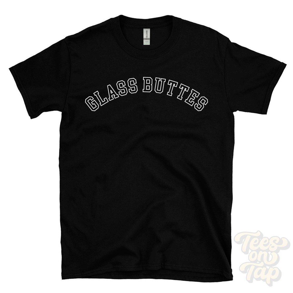 GLASS BUTTES T-SHIRT RETRO VARSITY STYLE oregon lake