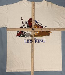 Vintage 90s Disney The Lion King T Shirt XL Simba Scar Movie Promo White