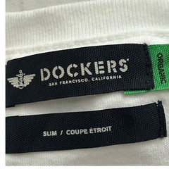 Dockers Organic Cotton Slim Fit T-Shirt White Graphic Tee 1986 Size XXL NWT