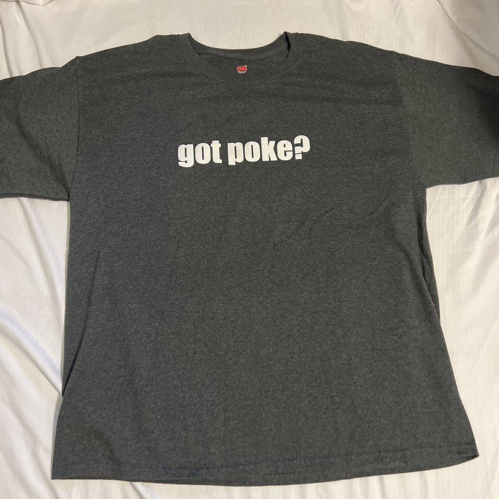 Got Poke ? Tshirt XL Tamura’s Hawaii Gray Fish Hawaiian
