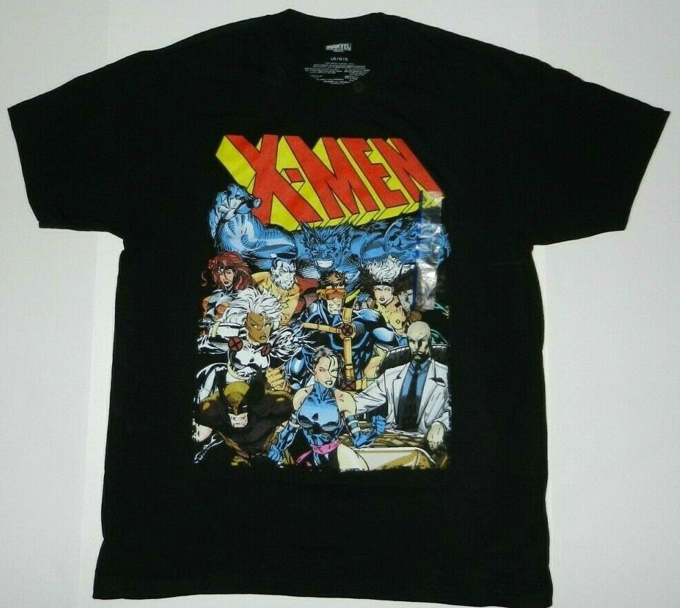 Marvel Comics Retro X-Men Gambit, Wolverine, Beast, Ciclope,Rogue Storm T-Shirt