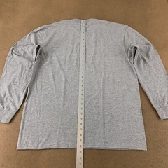 Port & Company Core Blend Men’s Size XL Heather Gray Long Sleeve Crew Neck Tee