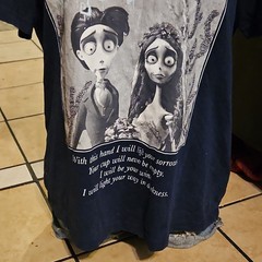 Hybrid Apparel Men’s XXL Navy Crew Neck Short Sleeve Corpse Bride Graphic Tee