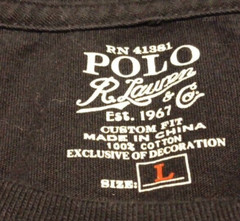 Lot Of 5 L Polo Ralph Lauren Solid Color T Shirts Mixed Color Style Age Lot LL15