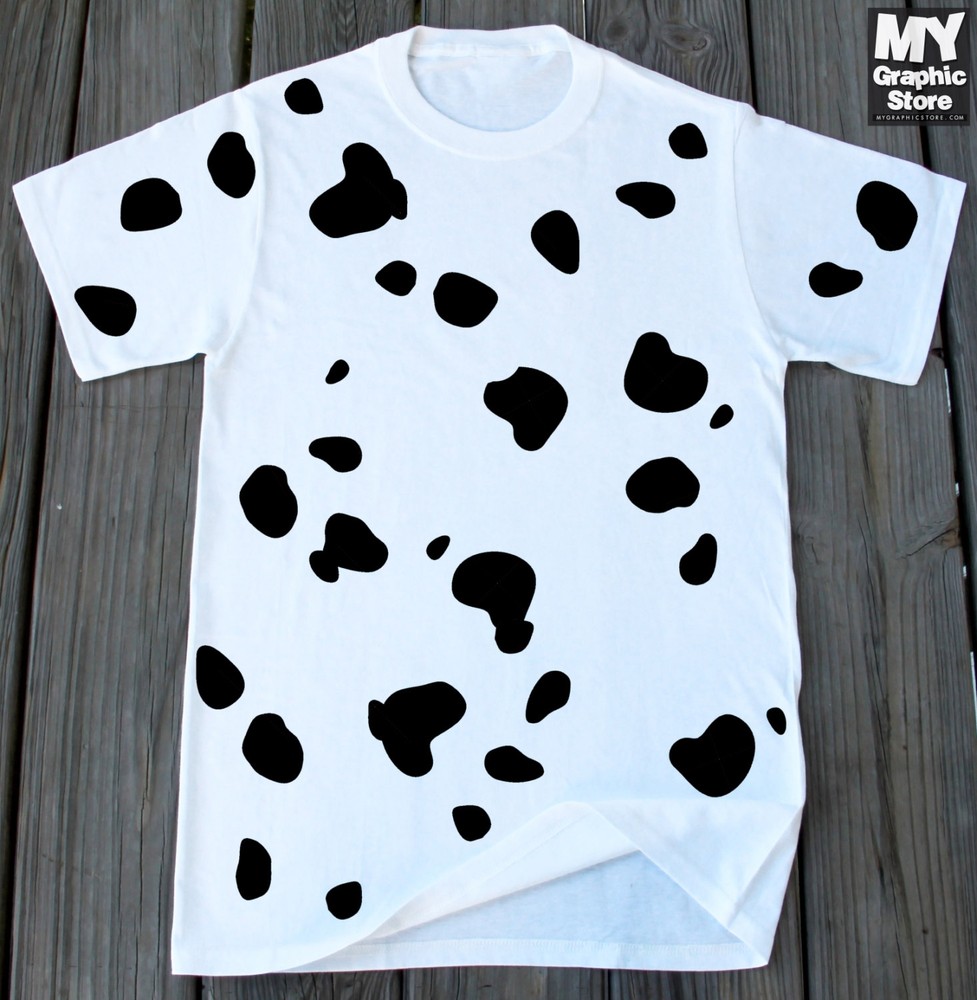 Dalmatian Costume Dalmatian Dog T-shirt Halloween Dog Outfit Funny Dog Lover Tee