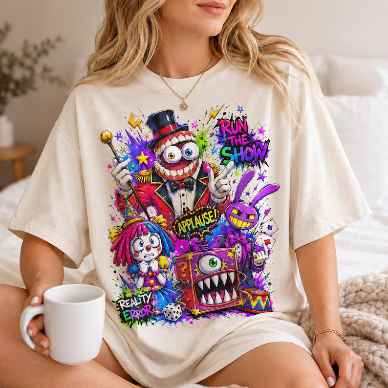TADC Run The Show Shirt, Amazing Circus Ivory Tee