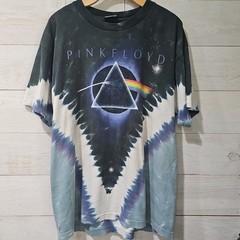 Vintage 2005 Pink Floyd Liquid Blue Dark Side Of The Moon Tie Dye T Shirt L