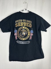 Mens Large Short Sleeve T Shirt United States Marines Black Proud To Have Served