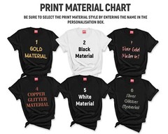 DIY Iron on Decal T-shirt Custom Heat Transfers Personalised Text Lot Printing