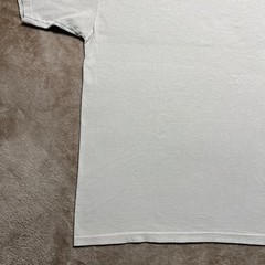 Vintage Y2K Blank T Shirt Mens XL Beige Cotton Basic Minimal Tee Anvil Tag