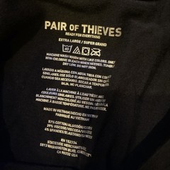 Pair Of Thieves Cotton Viscose Short Sleeve T Shirt Men’s XL Solid Black