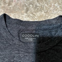 Goodlife Shirt Mens XL Grey Short Sleeve Tri Blend Crew Neck Made In USA