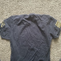 Grunt Style This We’ll Defend Black American Flag Graphic Tagless Tee L