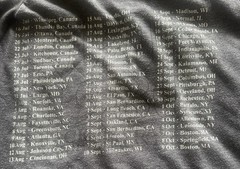 2004 AC/DC 1980 Back in Black North America Tour T-Shirt Tee Double-Sided Med