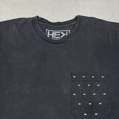 HE i Shirt Mens Large Black Pocket Tee Hawaii Made in USA Casual Cotton Graphic