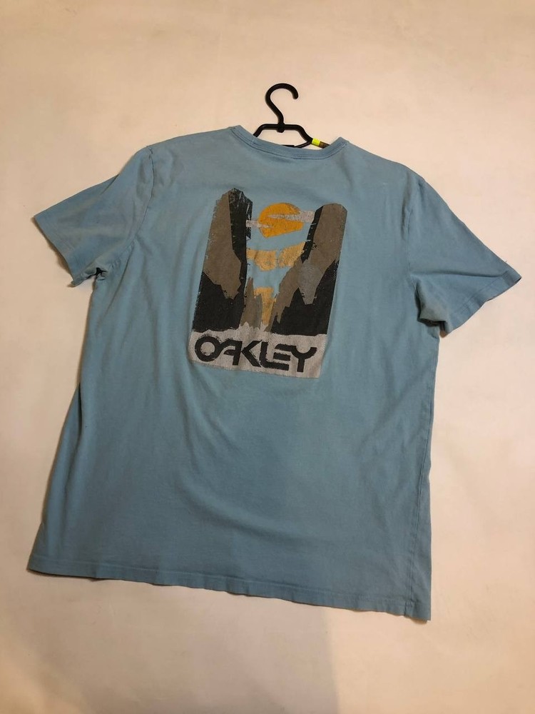 Oakley Logo Mens T Shirt Regular Fit Y2K Short Sleeve XL Outdoor Logo Rare