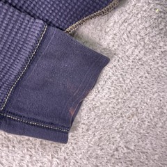 Vintage GAP Thermal Shirt Mens XL Navy Heavyweight Waffle Knit Y2K Grunge 90’s