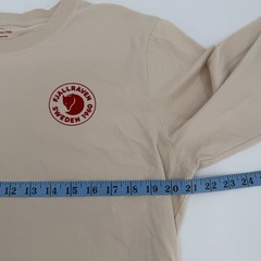 Fjallraven Shirt Mens Large Chalk White 1960 Logo Long Sleeve Cotton Basic