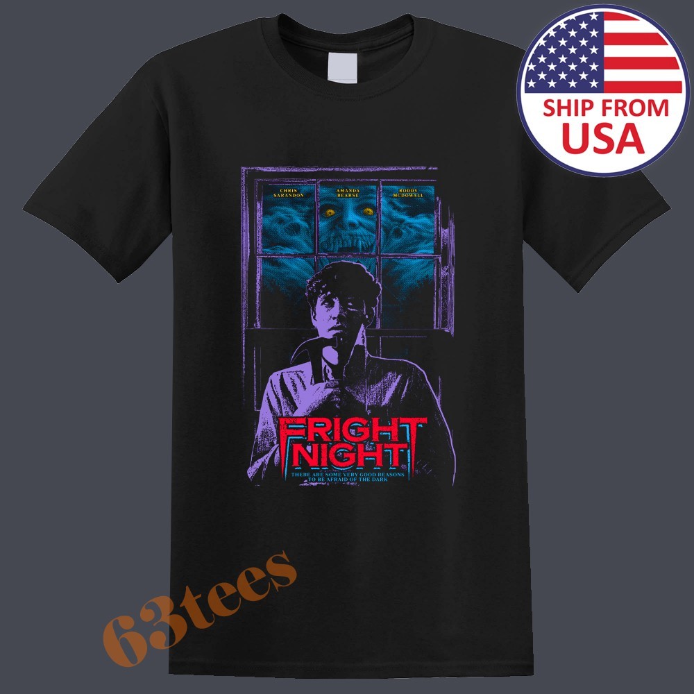 Fright Night Horror Movie Men’s Black Size S to 5XL