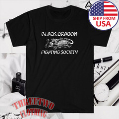 Black Dragon Fighting Society Men’s Black Size S to 5XL