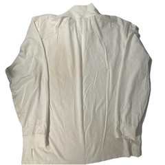 LL Bean Mens Shirt Size Large Tall White High Neck Long Sleeve Classic