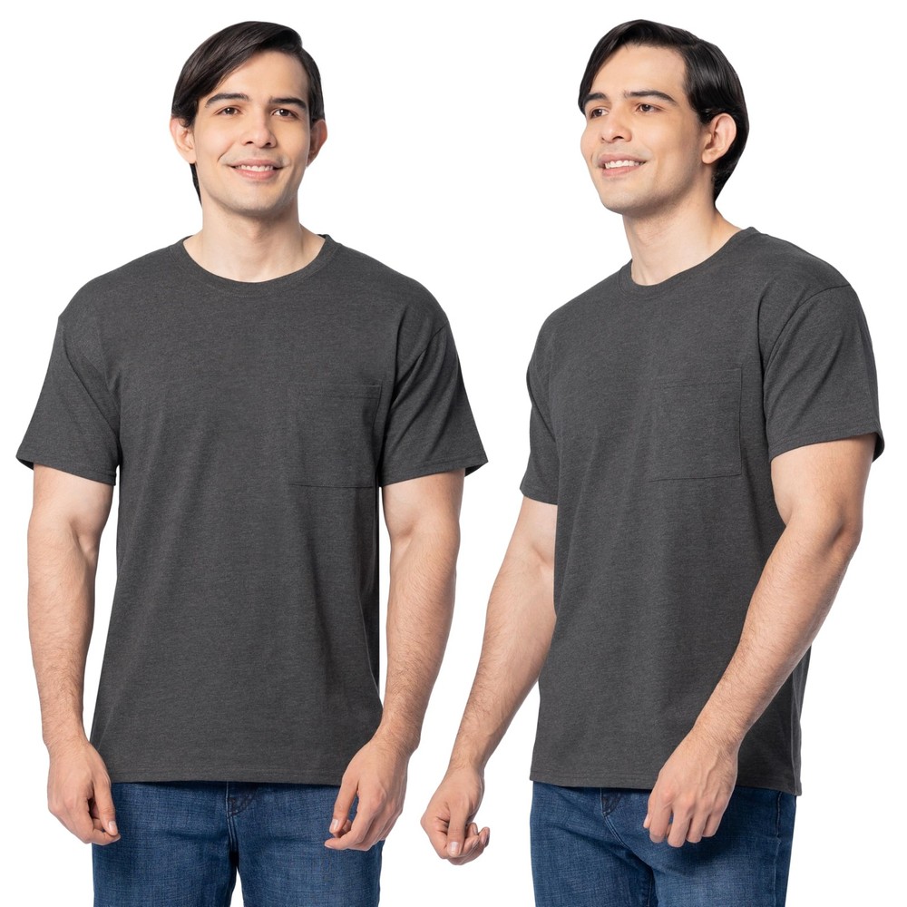 Fruit Of The Loom Pocket T Shirt 2 Pack Size M 38-40