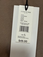 Kenneth Cole The Pocket Tee Men’s T-Shirt Acorn Brown Short Sleeve Large NWT