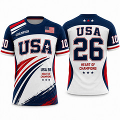 Custom USA Soccer Jersey Personalized Football Shirt Name Number