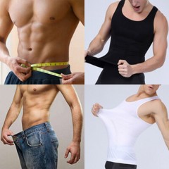 Mens Belly Compression Vest T Shirt Slimming Body Shaper Shapewear Tank Top