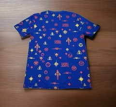 Captain Marvel All Over Print Blue T-Shirt Shirt Men’s Size Medium