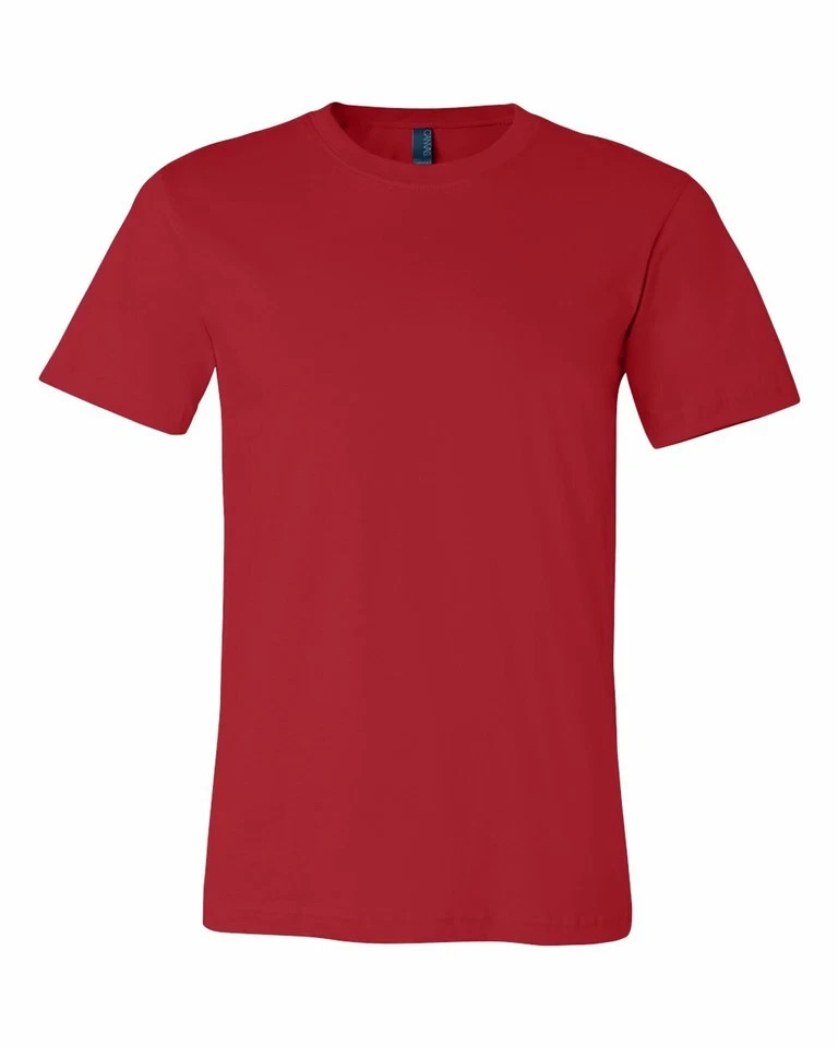 Bella + Canvas Unisex Fine Jersey Tee Ringspun Cotton Retail Fit T-Shirt 3001