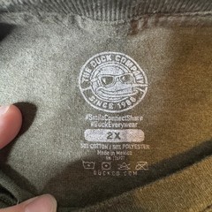 Duck Company Yellowstone National Park Blue Bison Graphic Tee Olive Green 2X