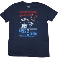 Rocky Mens T-Shirt- Bicentennial Fight Rocky Vs Apollo creed Poster Image