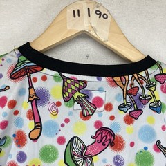 Mens Retro Psychedelic Mushroom T Shirt Trippy Colorful Retro 90s Acid Vibes