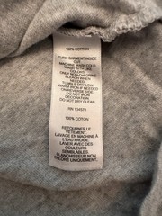 Men’s Vineyard Vines Gray Hooded Cotton Tee With Navy Whale Logo, Size S