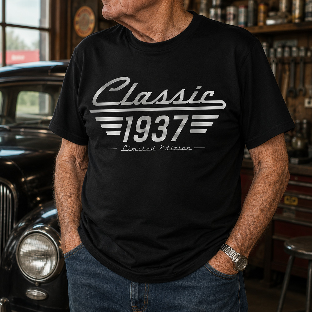 Classic 1937 Limited Edition Vintage Car 89th 90th 91th 92th 93th Birthday Mens