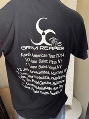 Steve Grimmett’s Grim Reaper Concert TShirt Band Tee 2014 Gildan L