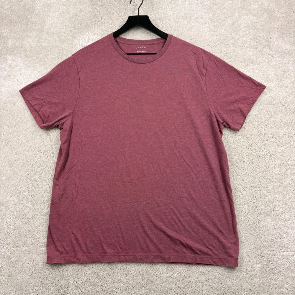 J.CREW T Shirt Mens Size XL Red Short Sleeve Washed Broken In