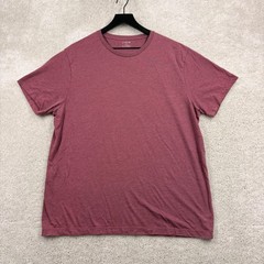 J.CREW T Shirt Mens Size XL Red Short Sleeve Washed Broken In
